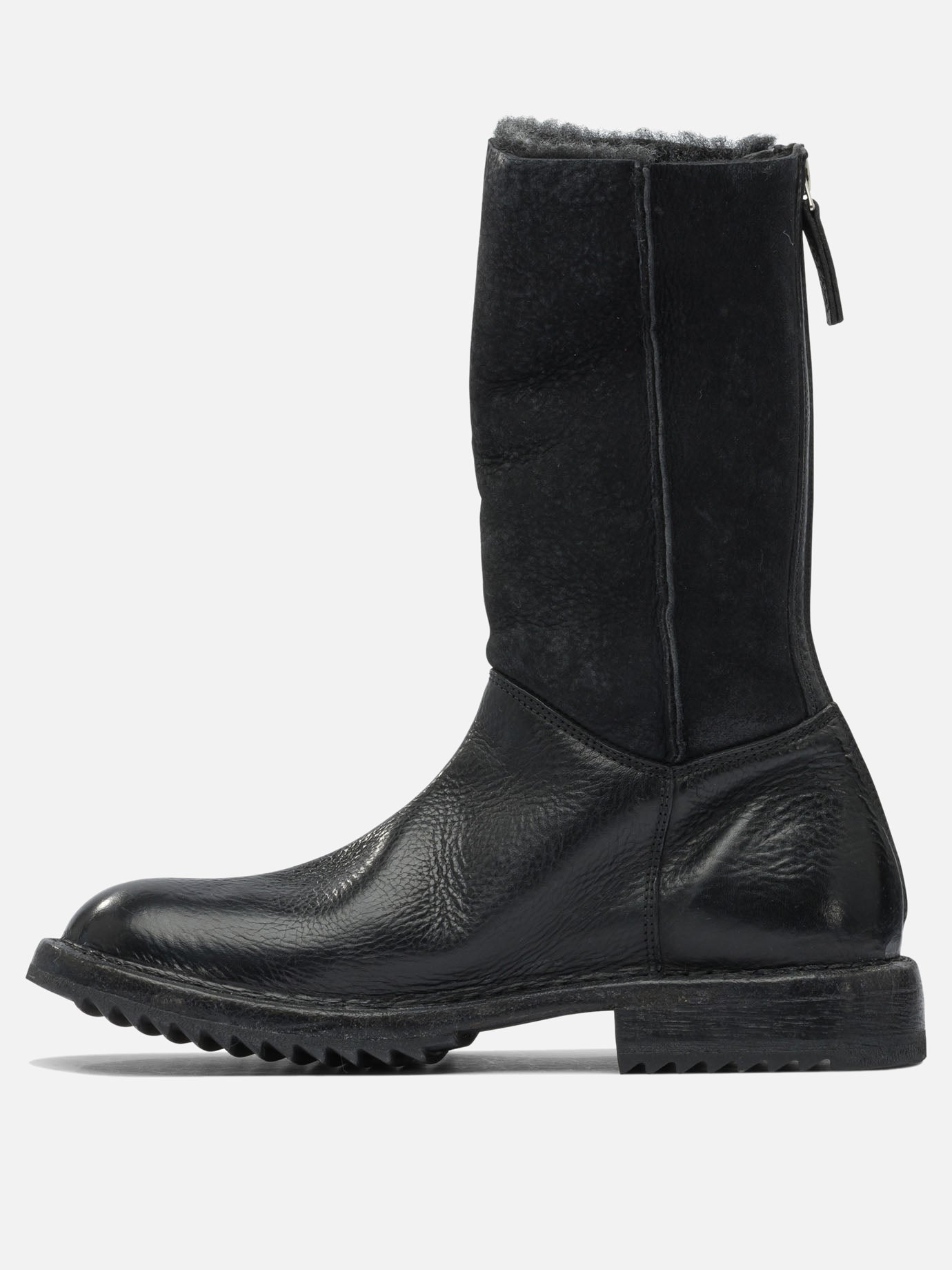 Zipped boots 100% leather - 100% rubber  Black - Moma Women | PDP | VIETTI Online Store | thumbnail_3