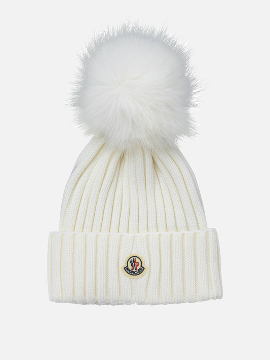 Beanies Logo  White - Moncler Women | PDP | VIETTI Online Store 

