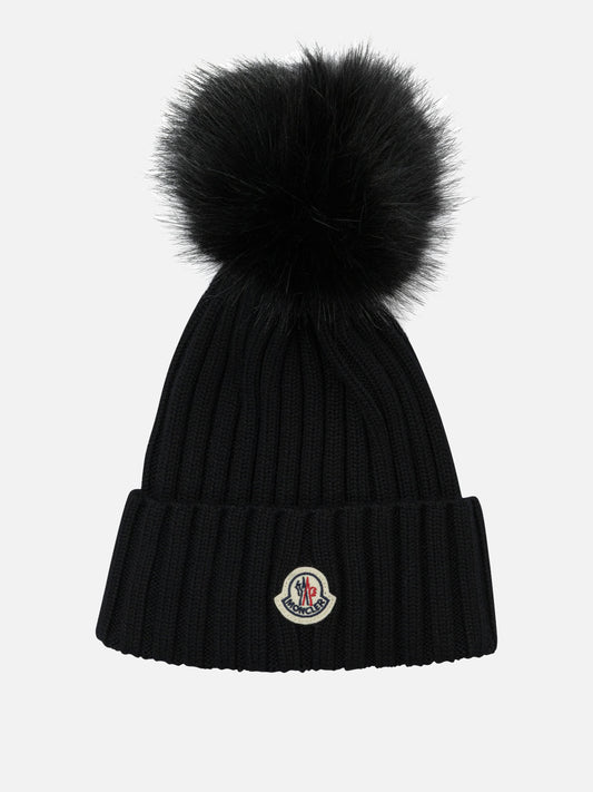 Beanies Logo  Black - Moncler Women | PDP | VIETTI Online Store 
