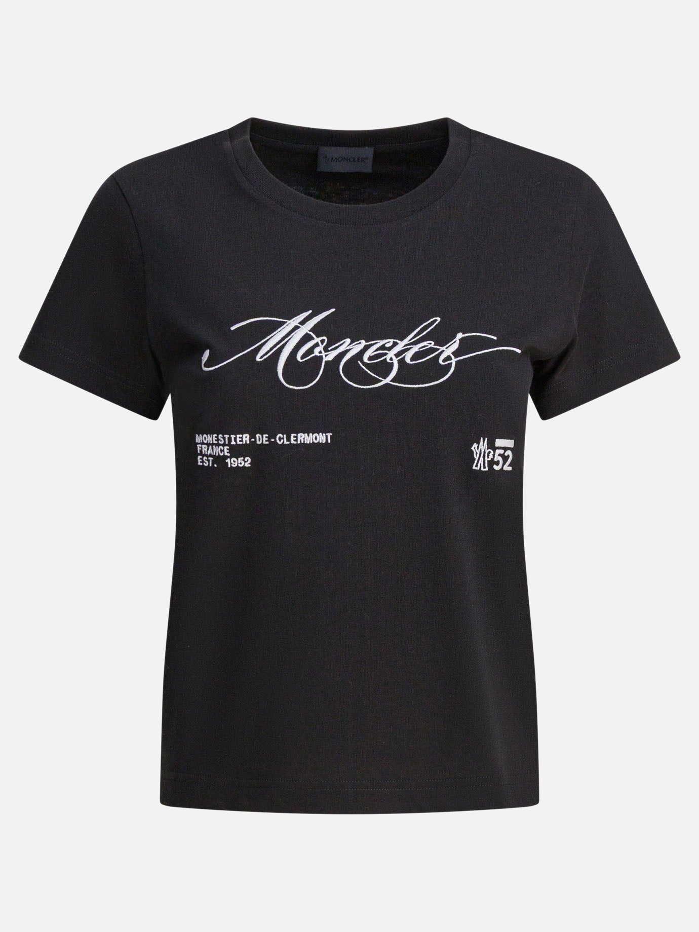 Crewneck t-shirts Logo  Black - Moncler Women | PDP | VIETTI Online Store | Zoom-Modal
