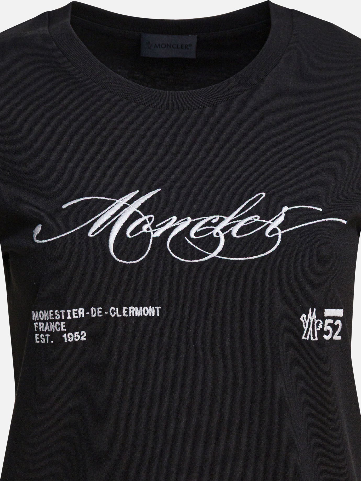 Crewneck t-shirts Logo  Black - Moncler Women | PDP | VIETTI Online Store | Zoom-Modal_3
