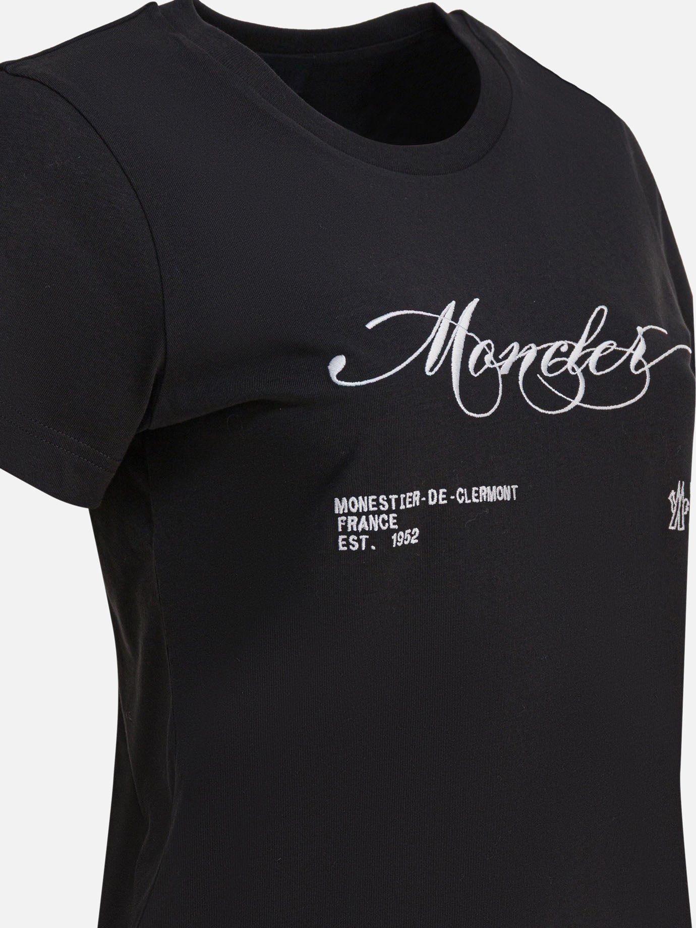 Crewneck t-shirts Logo  Black - Moncler Women | PDP | VIETTI Online Store | Zoom-Modal_4
