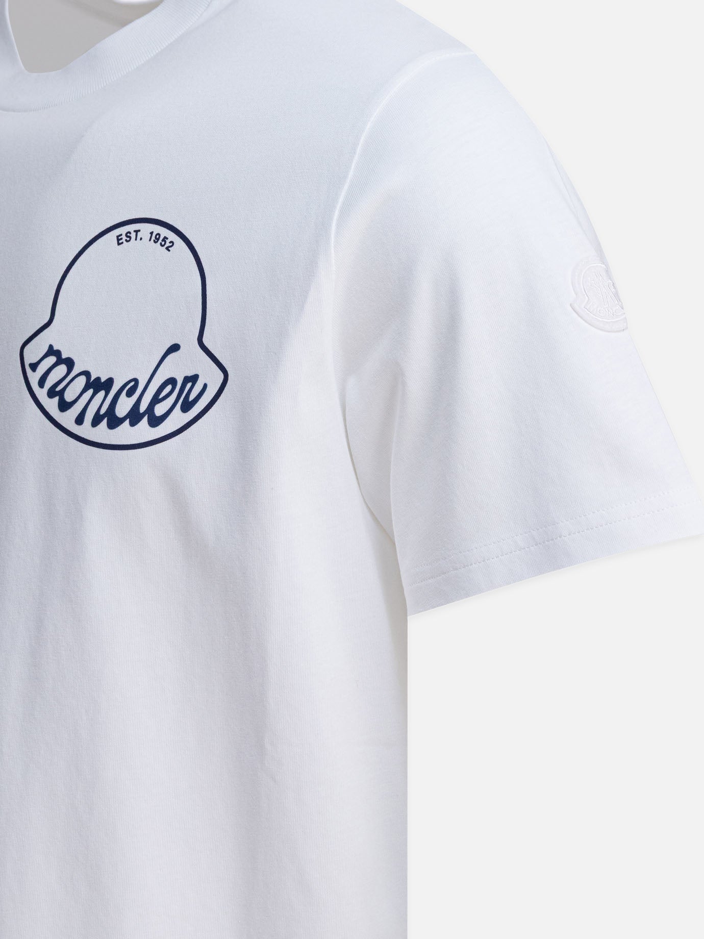 T-shirt girocollo Logo  Bianco - Moncler Donna | PDP | VIETTI Online Store | thumbnail_4