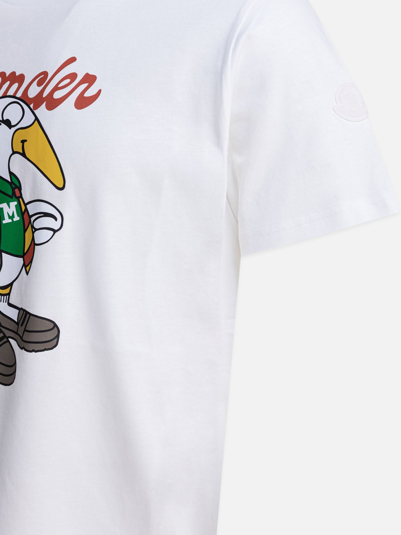 T-shirt girocollo Logo  Bianco - Moncler Uomo | PDP | VIETTI Online Store | Zoom-Modal_4
