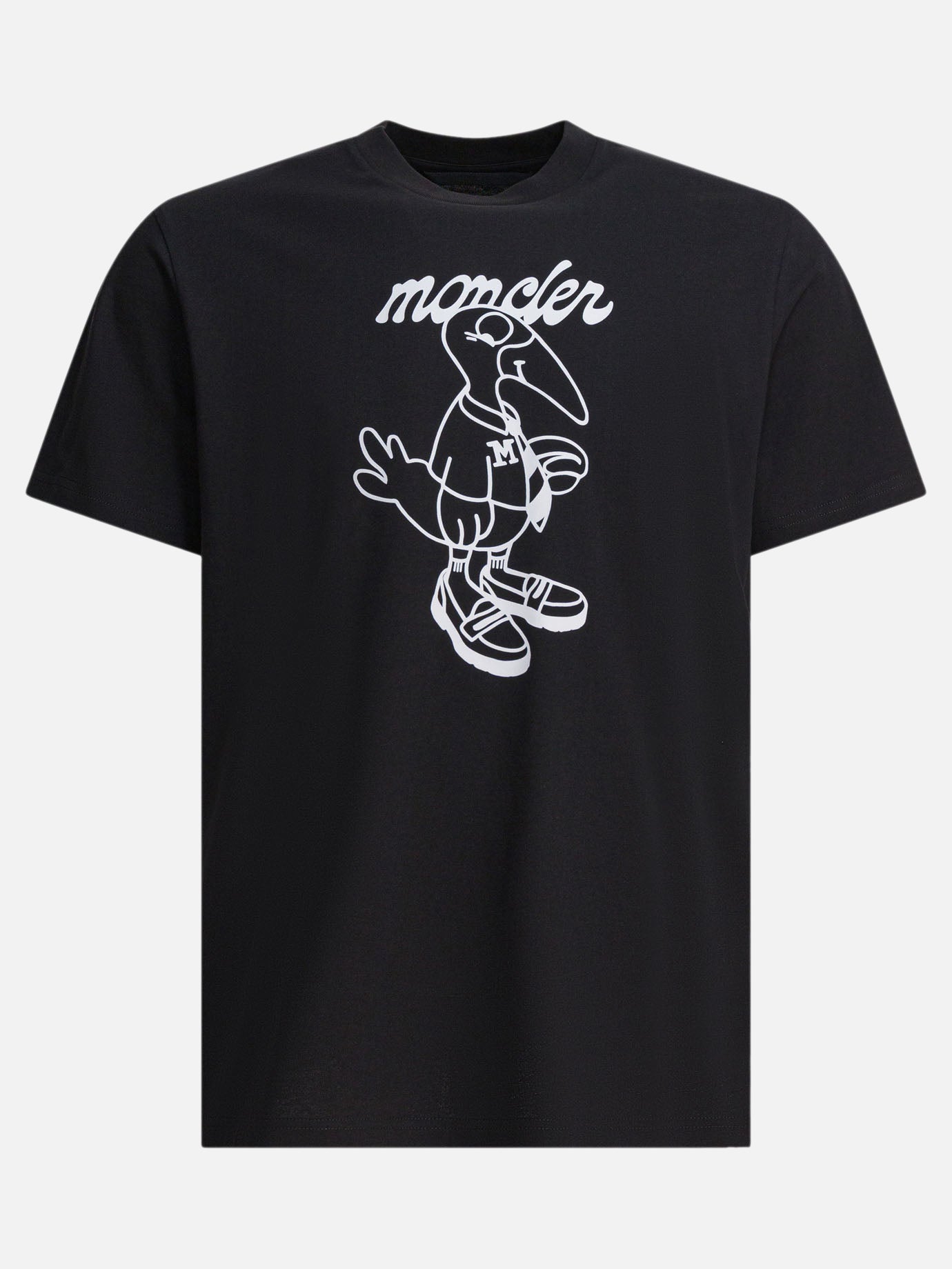 T-shirt girocollo Logo  Nero - Moncler Uomo | PDP | VIETTI Online Store | thumbnail