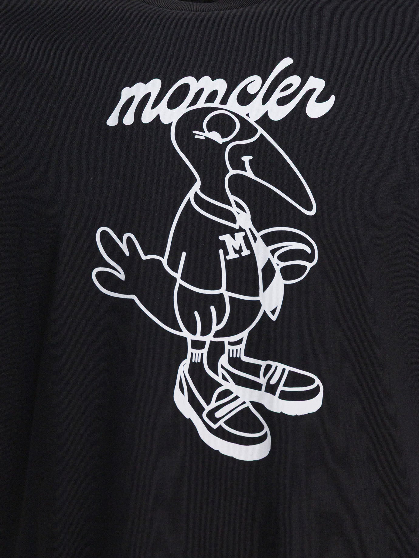 T-shirt girocollo Logo  Nero - Moncler Uomo | PDP | VIETTI Online Store | thumbnail_3