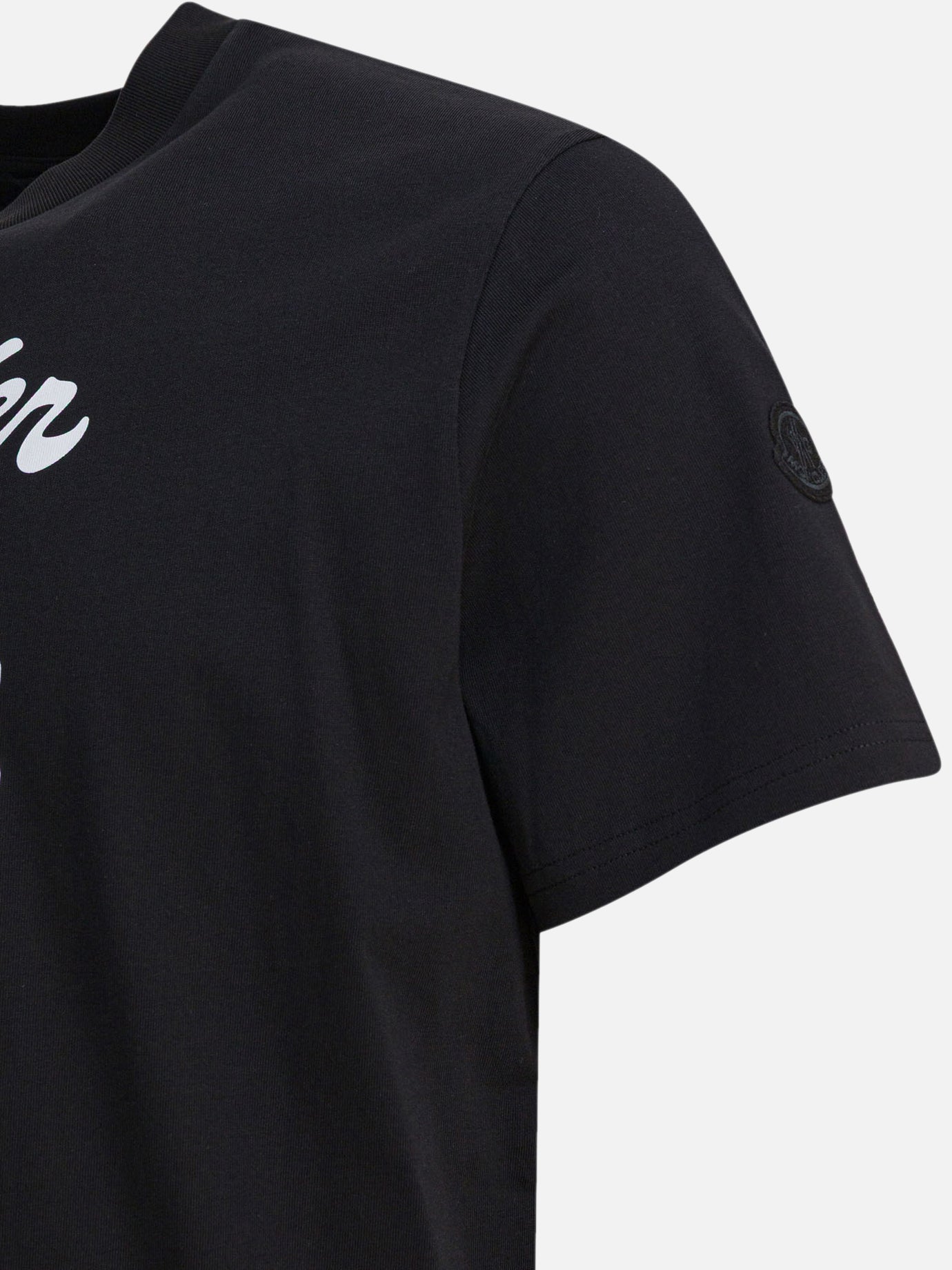 T-shirt girocollo Logo  Nero - Moncler Uomo | PDP | VIETTI Online Store | thumbnail_4