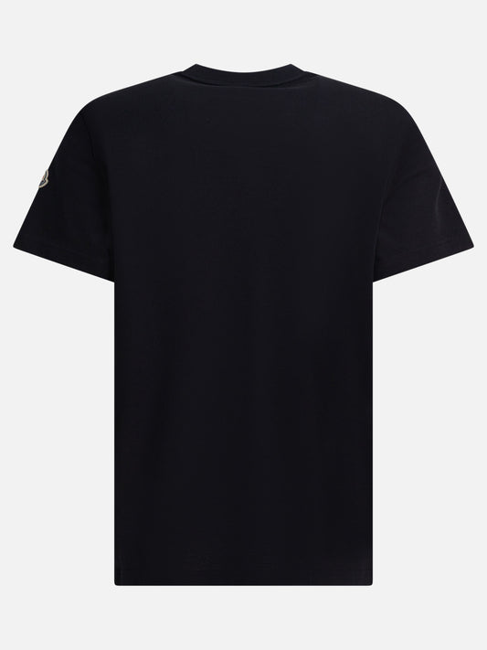 T-shirt girocollo Logo  Nero - Moncler Uomo | PDP | VIETTI Online Store | 2
