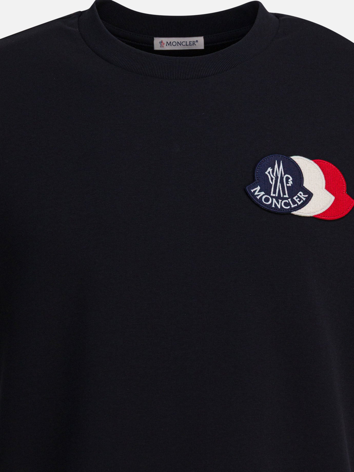 T-shirt girocollo Logo  Nero - Moncler Uomo | PDP | VIETTI Online Store | thumbnail_3