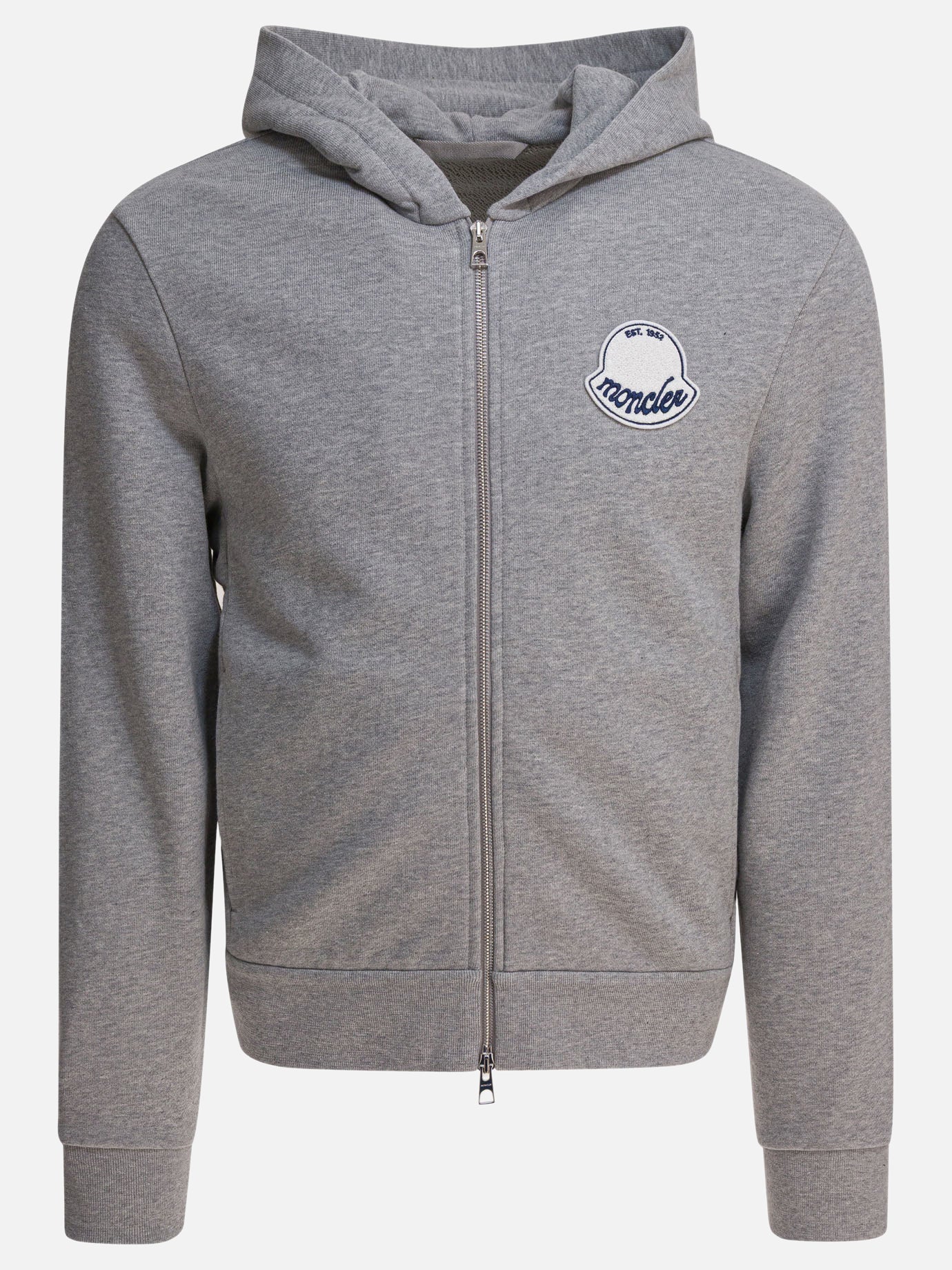Felpe con zip Logo  Grigio - Moncler Uomo | PDP | VIETTI Online Store | thumbnail