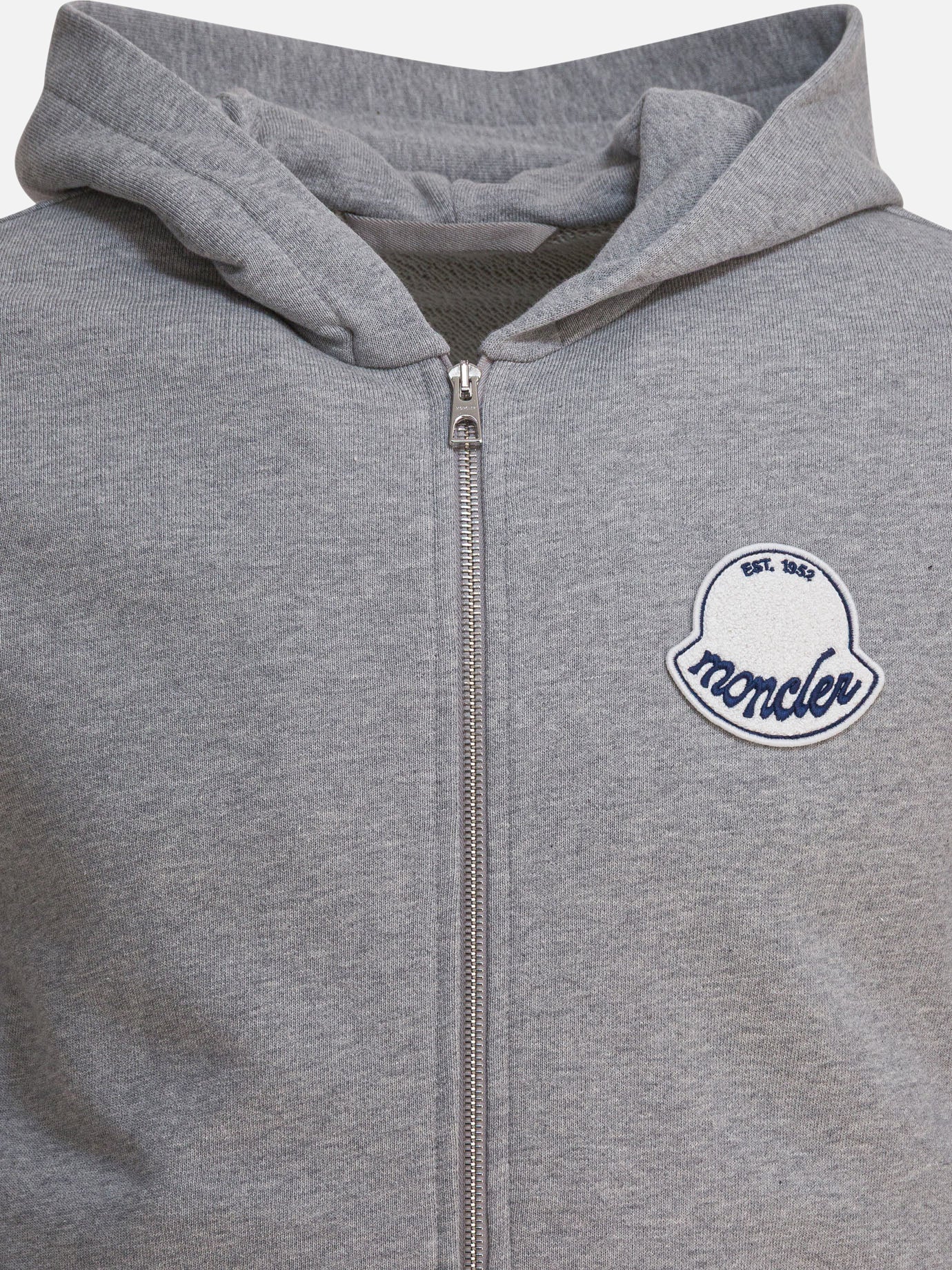 Felpe con zip Logo  Grigio - Moncler Uomo | PDP | VIETTI Online Store | thumbnail_3