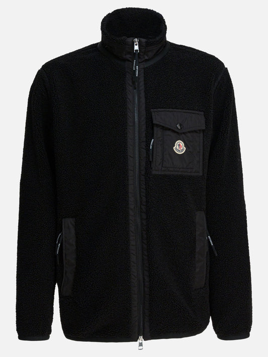 Fleece jackets Logo  Black - Moncler Men | PLP | VIETTI Online Store 
