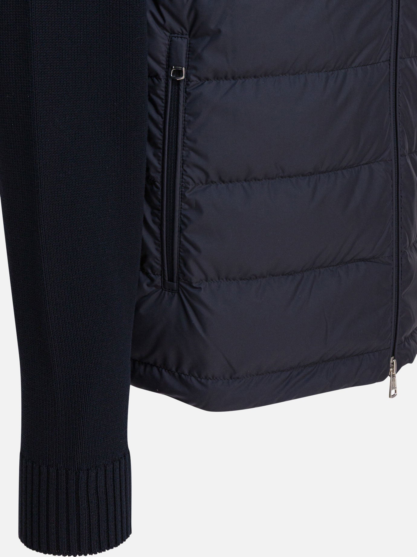 Down jackets Solid colour  Blue - Moncler Men | PDP | VIETTI Online Store | thumbnail_4