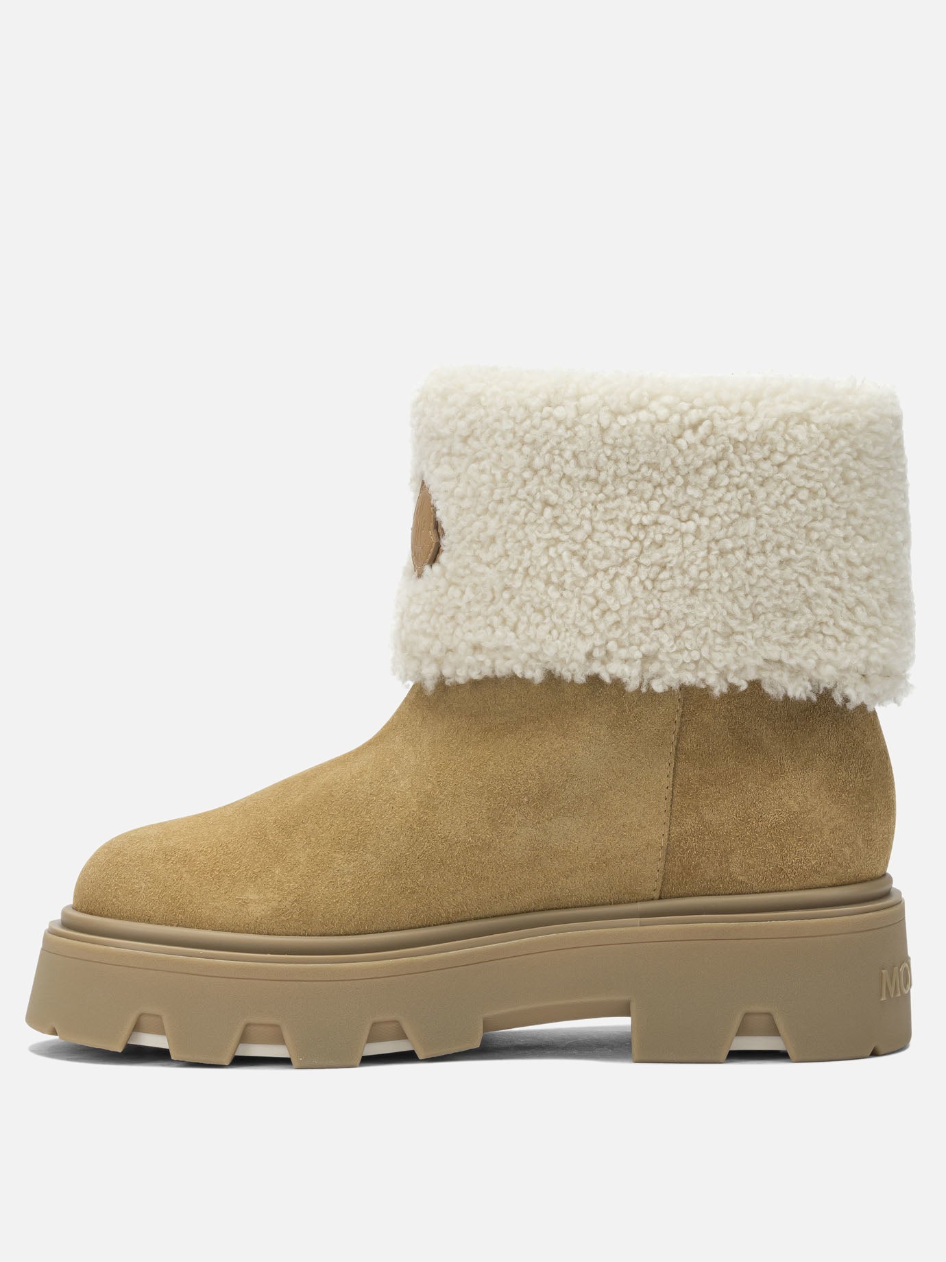 Stivaletti pull-on 100% shearling - 100% rubber  Beige - Moncler Donna | PDP | VIETTI Online Store | Zoom-Modal_3
