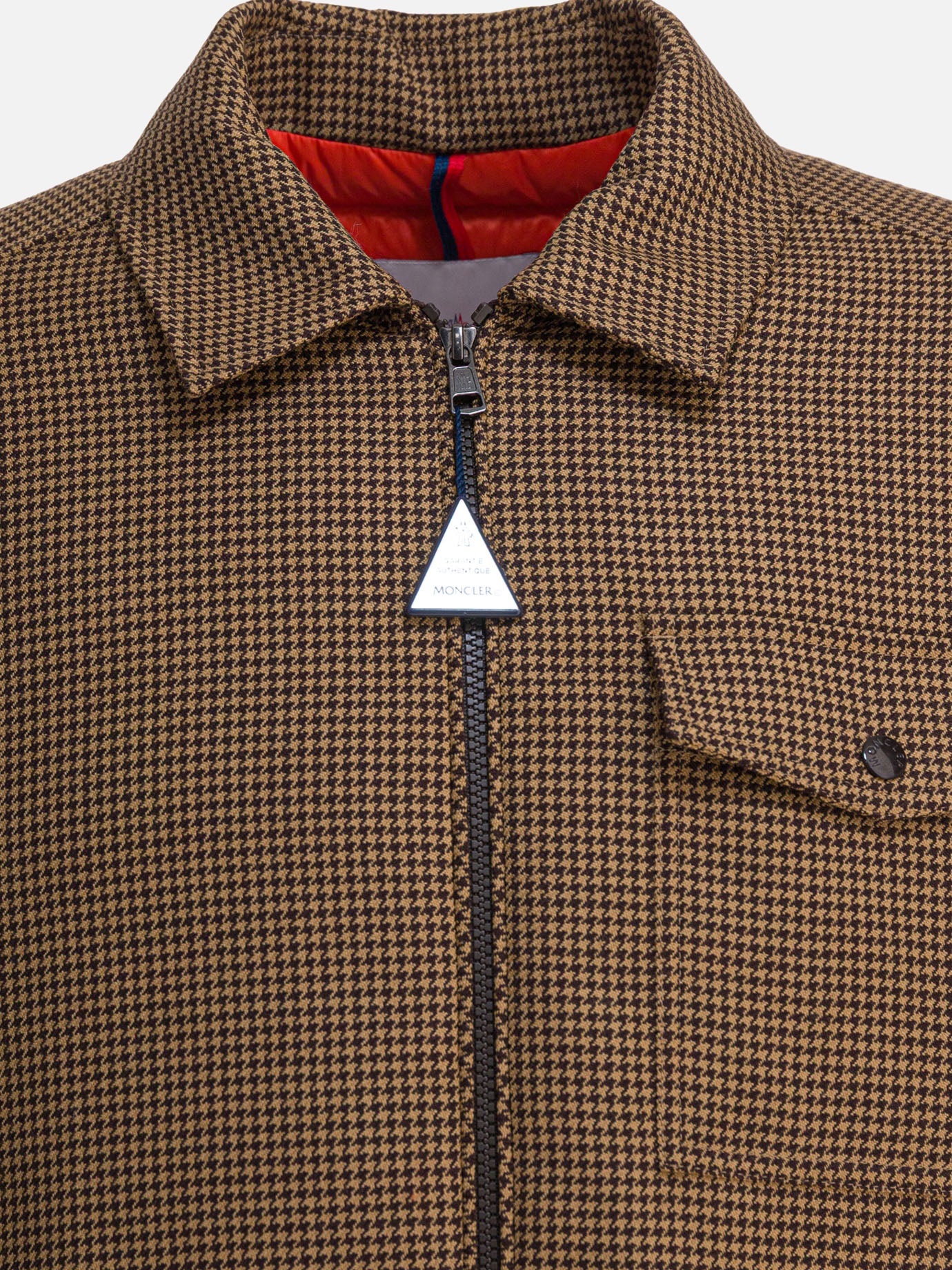 Piumini corti Houndstooth  Marrone - Moncler Uomo | PDP | VIETTI Online Store | Zoom-Modal_3
