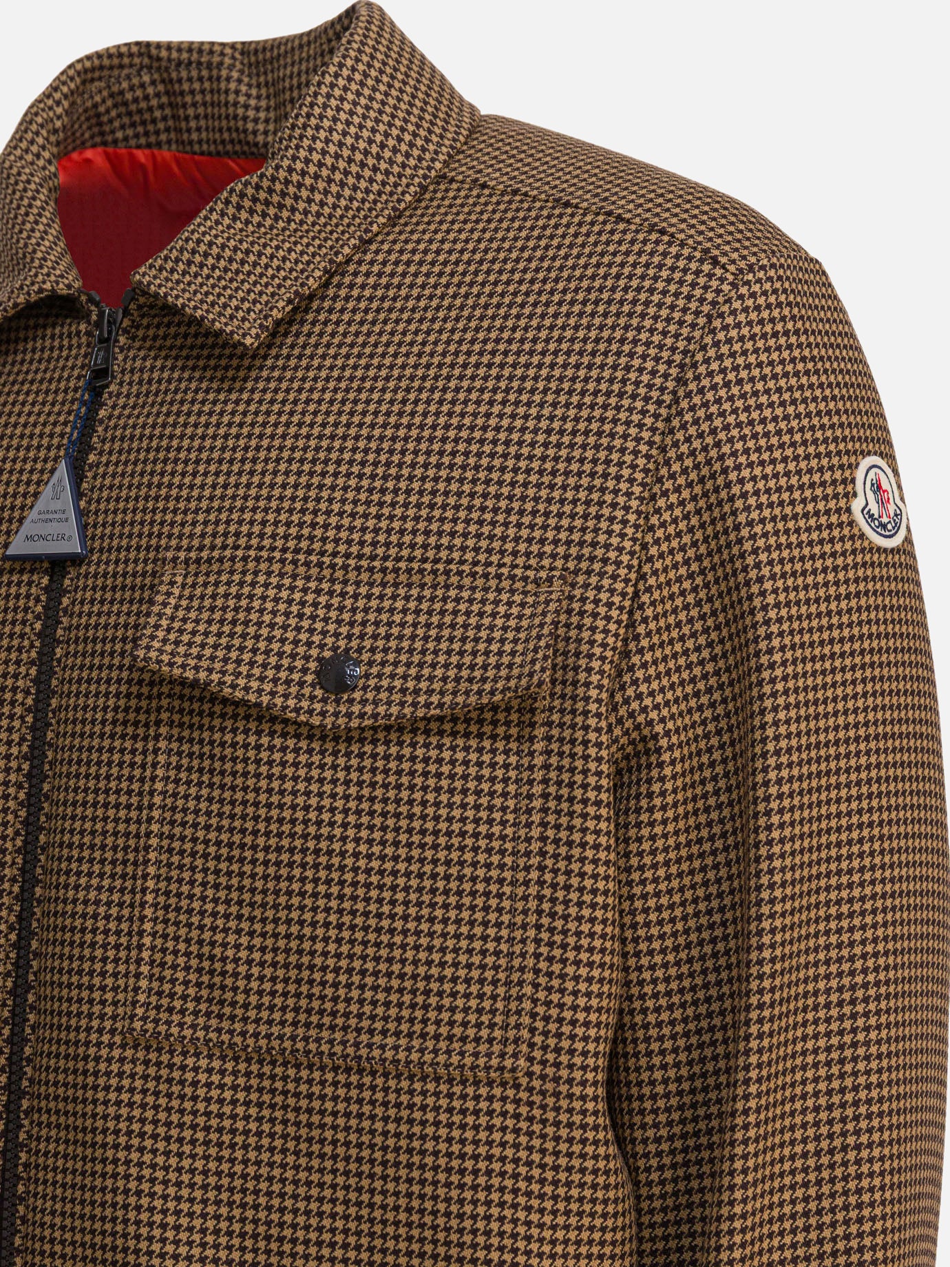 Piumini corti Houndstooth  Marrone - Moncler Uomo | PDP | VIETTI Online Store | Zoom-Modal_4

