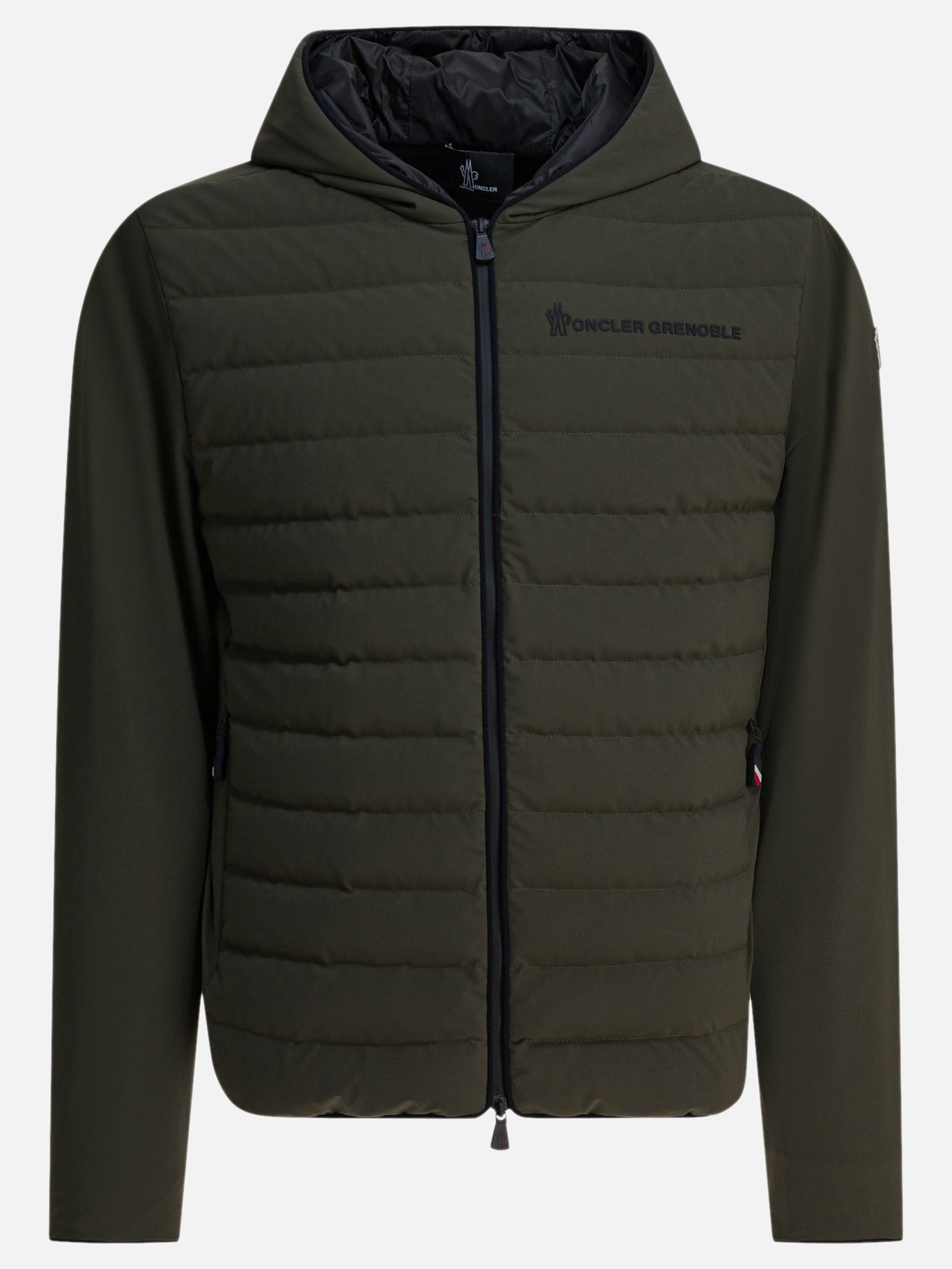 Felpe con cappuccio Logo  Verde - Moncler Grenoble Uomo | PDP | VIETTI Online Store | thumbnail