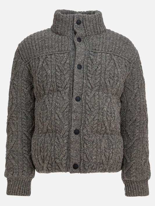Piumini corti Tweed  Grigio - Moncler Grenoble Uomo | PLP | VIETTI Online Store 
