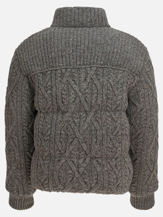 Piumini corti Tweed  Grigio - Moncler Grenoble Uomo | PLP | VIETTI Online Store | 2
