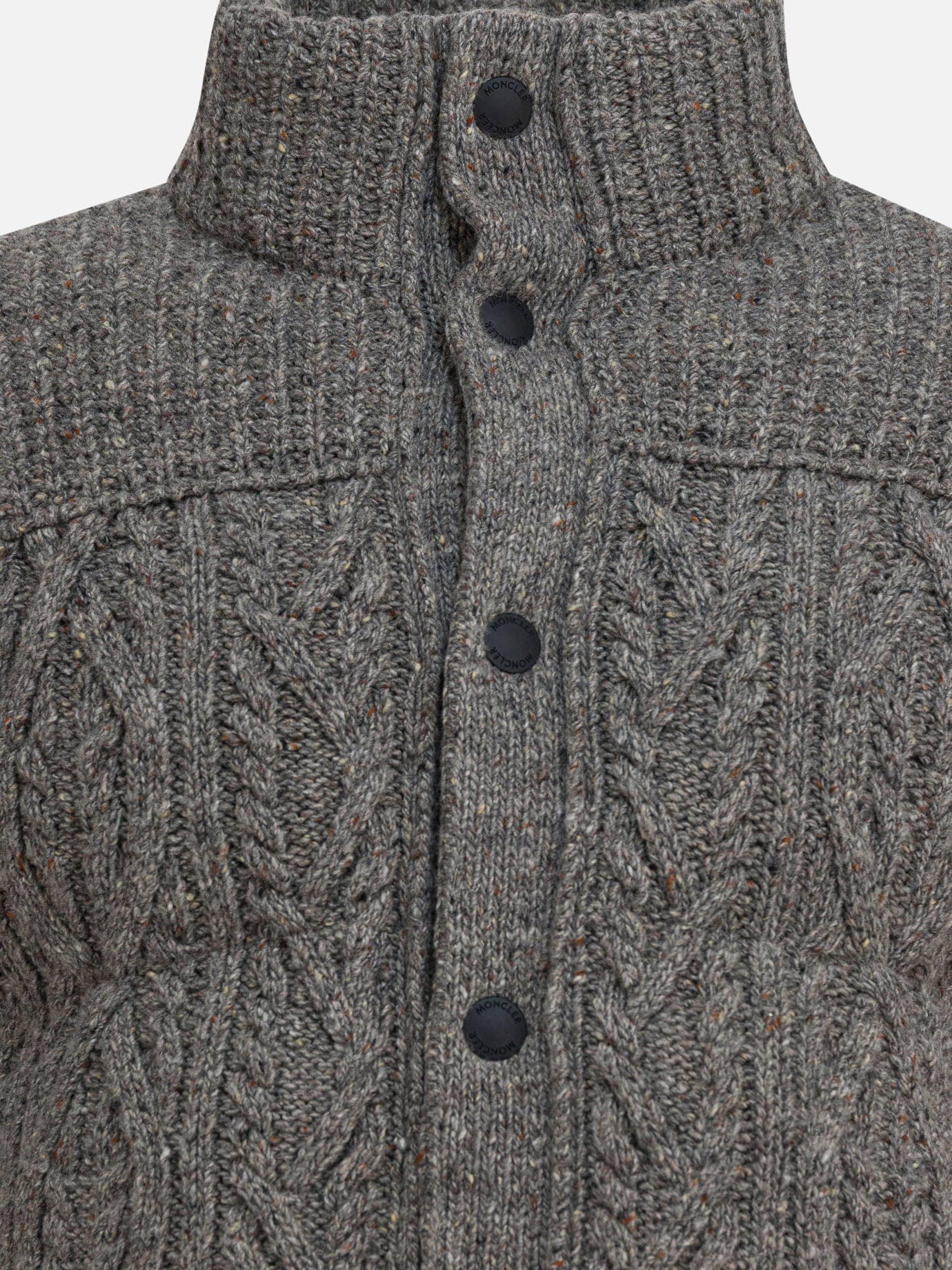 Piumini corti Tweed  Grigio - Moncler Grenoble Uomo | PDP | VIETTI Online Store | Zoom-Modal_3
