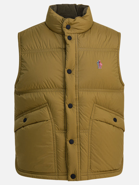 Giacche smanicate Logo  Beige - Moncler Grenoble Uomo | PLP | VIETTI Online Store 
