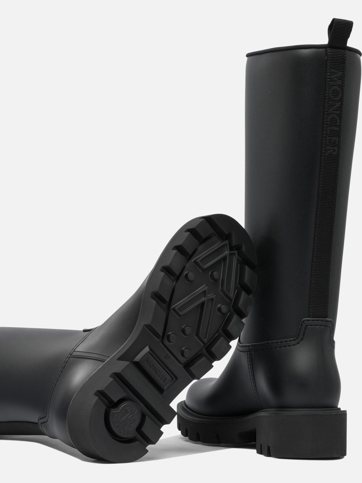 Rain boots 100% pvc - 100% rubber  Black - Moncler Women | PDP | VIETTI Online Store | thumbnail_5