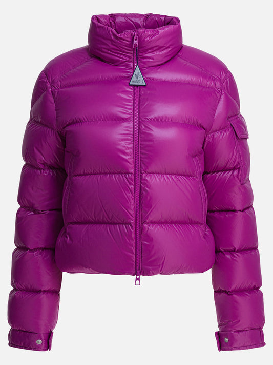 Down jackets Solid colour  Fuchsia - Moncler Women | PLP | VIETTI Online Store 
