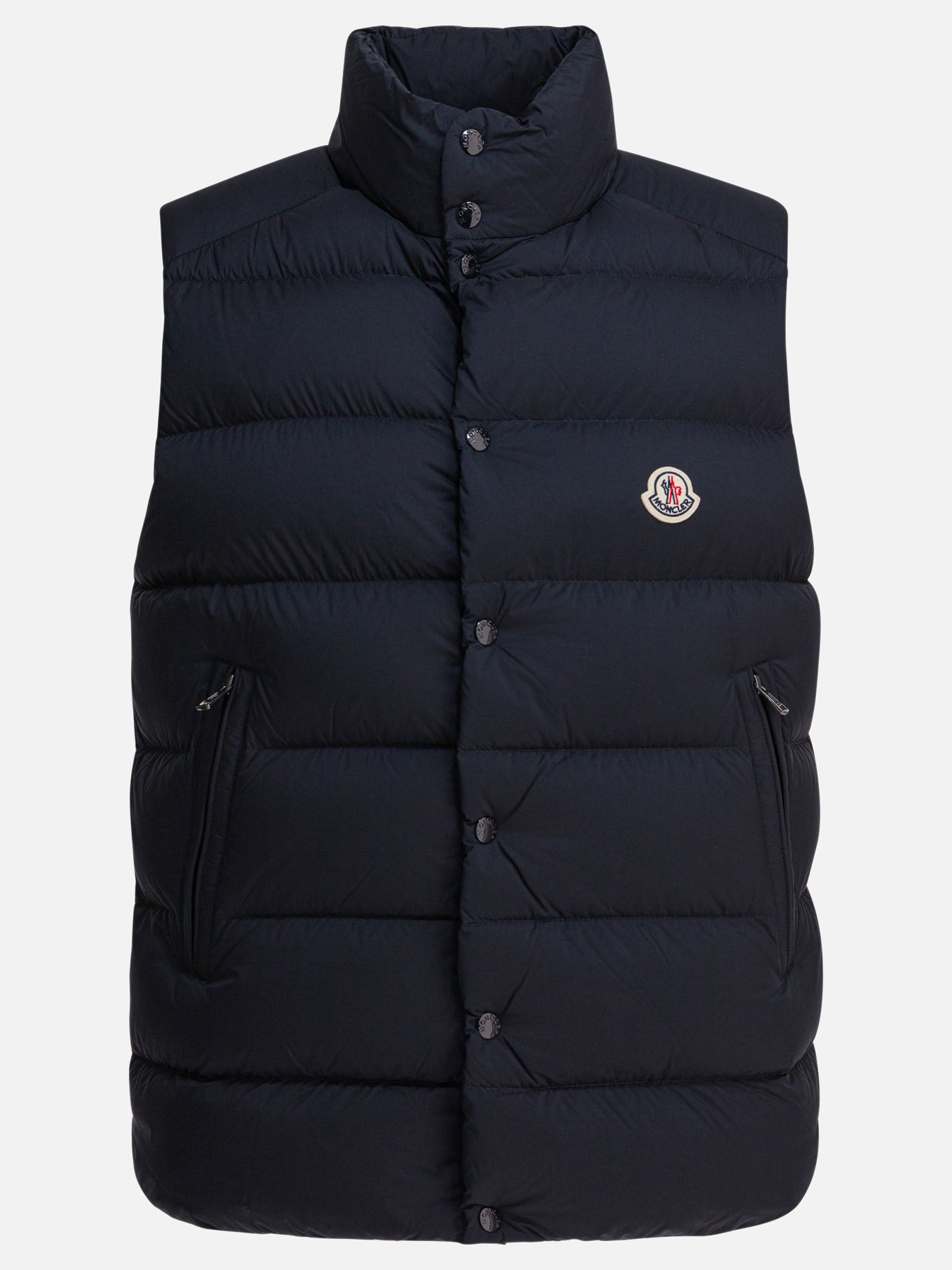 Giacche smanicate Logo  Blu - Moncler Uomo | PDP | VIETTI Online Store | thumbnail