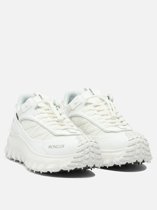 Sneaker basse 60% nylon 40% leather - 100% rubber  Bianco - Moncler Uomo | VIETTI Online Store | 2
