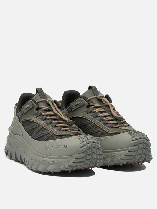 Sneaker basse 60% nylon 40% leather - 100% rubber  Verde - Moncler Uomo | VIETTI Online Store | 2

