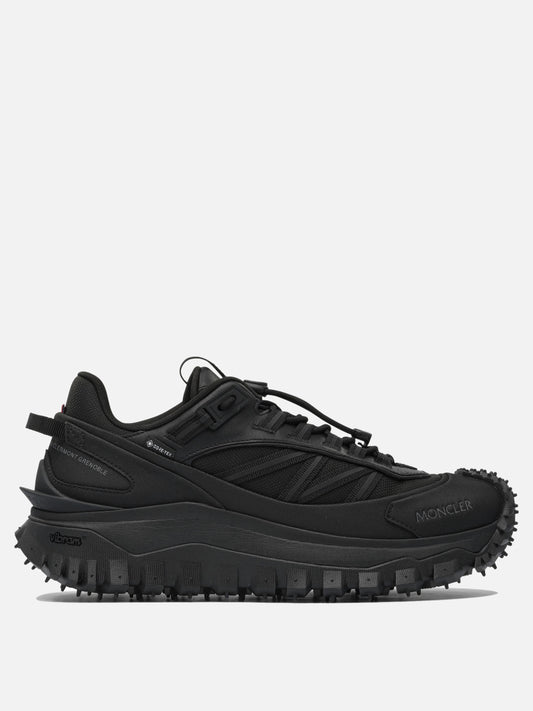 Sneaker basse 60% nylon 40% leather - 100% rubber  Nero - Moncler Uomo | VIETTI Online Store 
