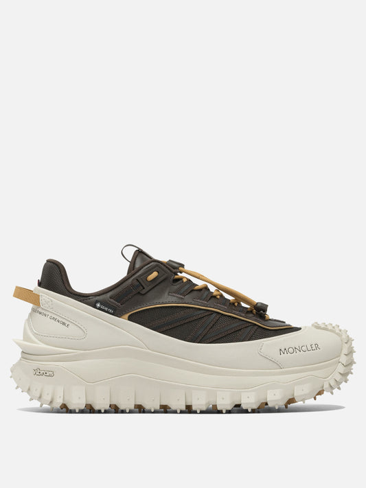 Sneaker basse 60% nylon 40% leather - 100% rubber  Grigio - Moncler Uomo | VIETTI Online Store 
