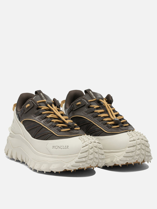 Sneaker basse 60% nylon 40% leather - 100% rubber  Grigio - Moncler Uomo | VIETTI Online Store | 2
