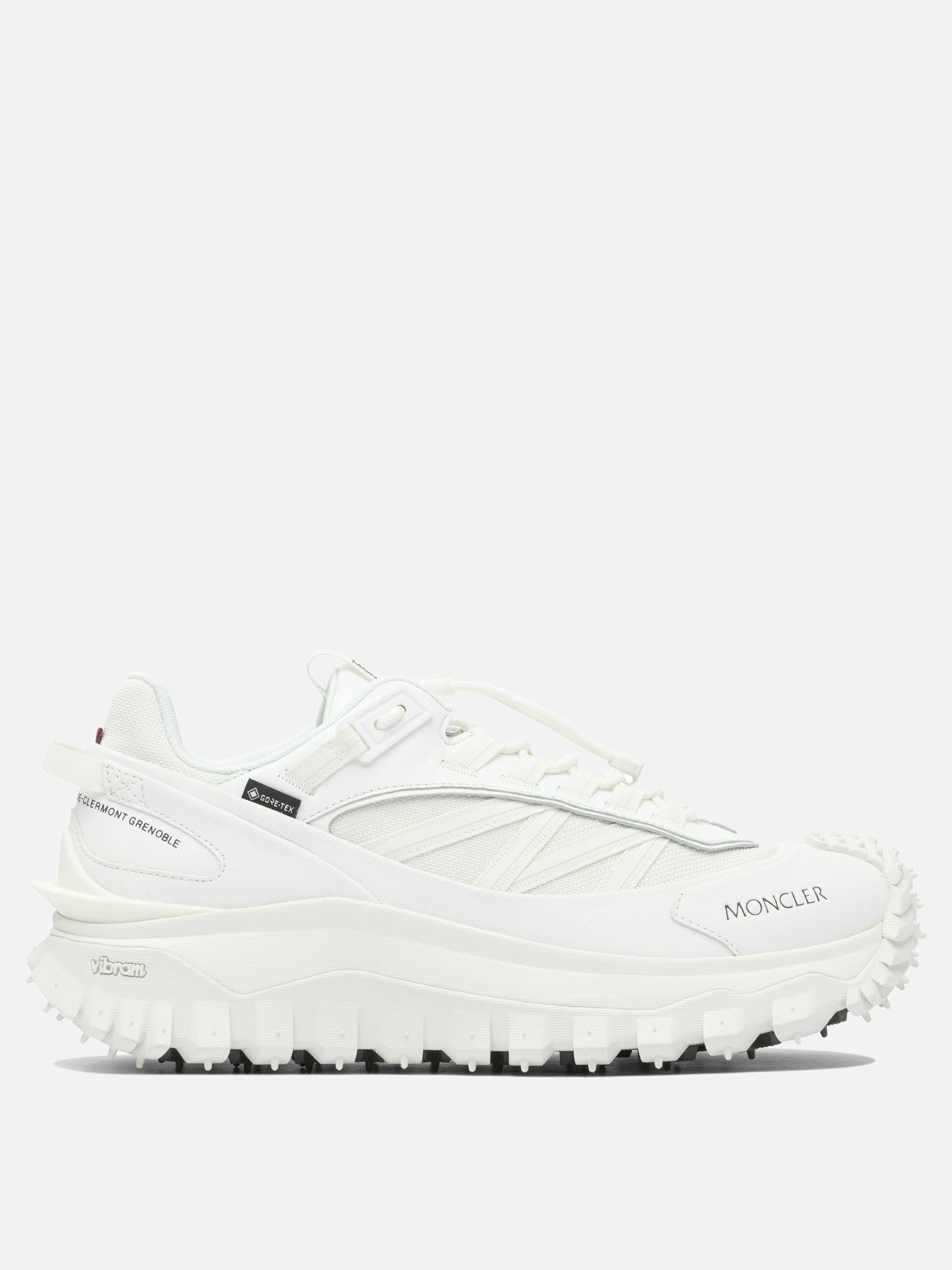 Sneaker basse 60% nylon 40% leather - 100% rubber  Bianco - Moncler Donna | PDP | VIETTI Online Store | thumbnail