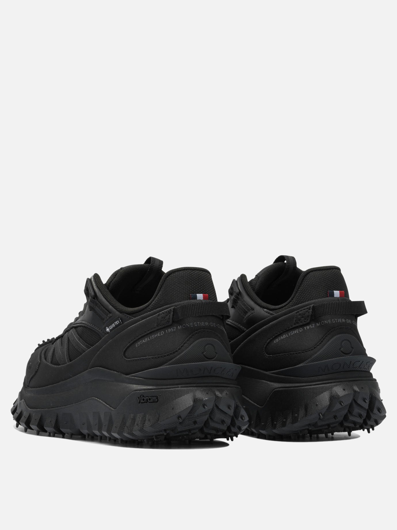 Sneaker basse 60% nylon 40% leather - 100% rubber  Nero - Moncler Donna | PDP | VIETTI Online Store | thumbnail_4