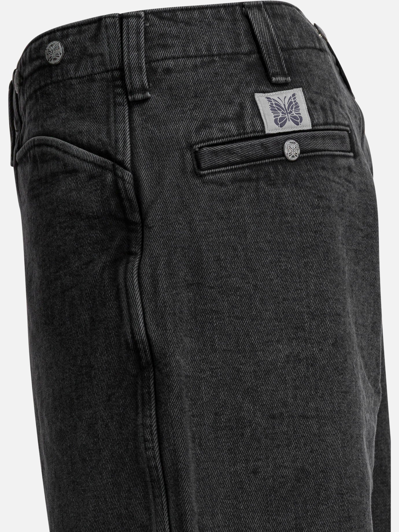 Wide-leg jeans Solid colour  Black - Needles Men | PDP | VIETTI Online Store | thumbnail_4