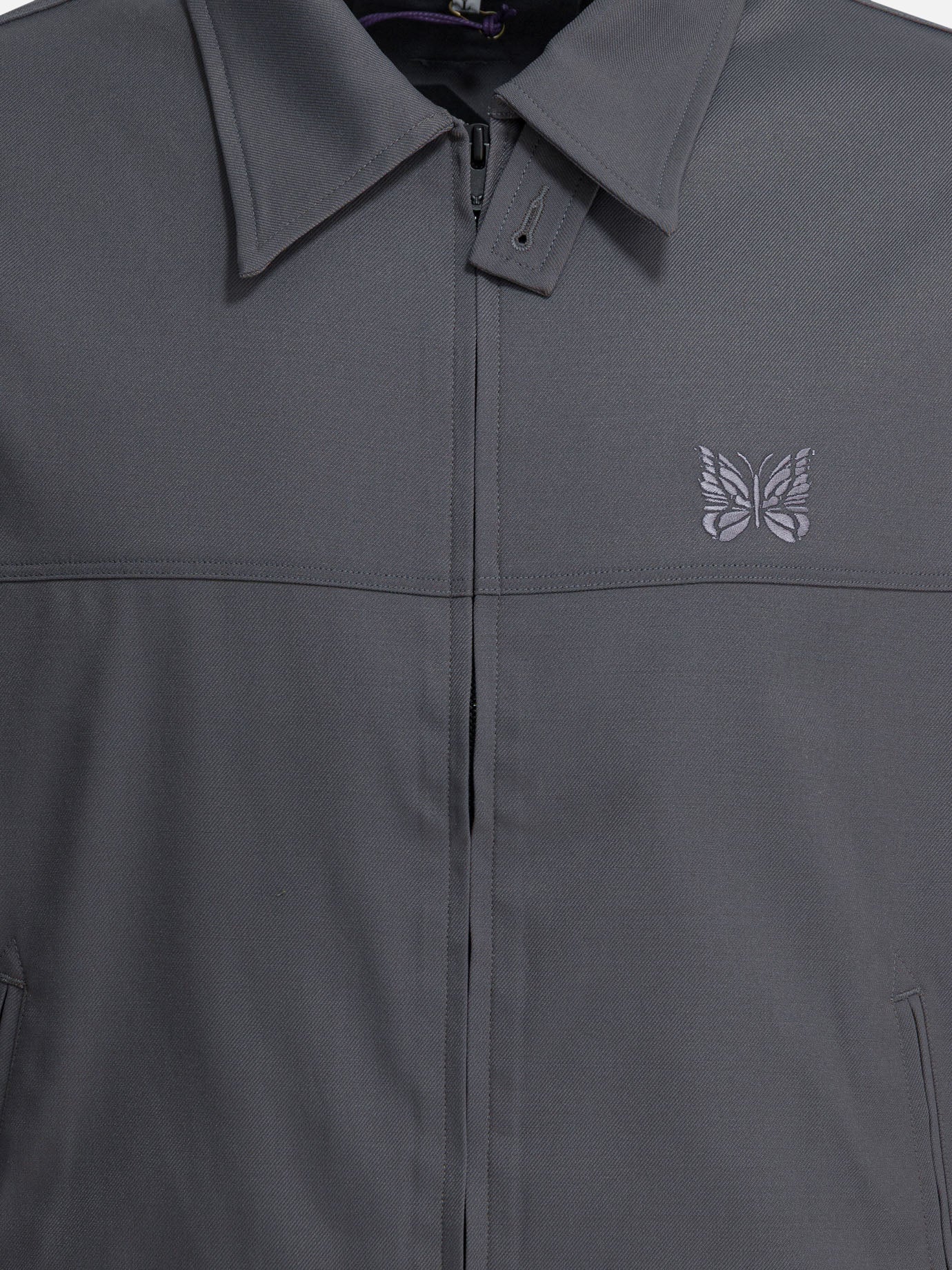 Overshirt jackets Solid colour  Grey - Needles Men | PDP | VIETTI Online Store | thumbnail_3