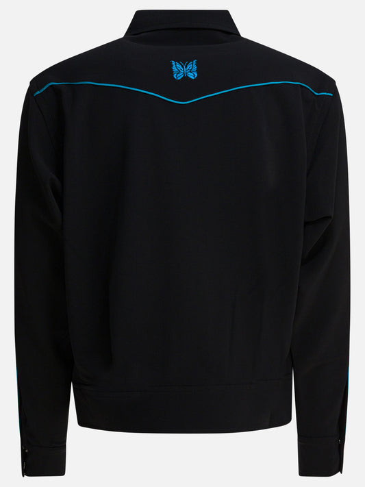 Overshirt jackets Logo  Black - Needles Men | PLP | VIETTI Online Store | 2
