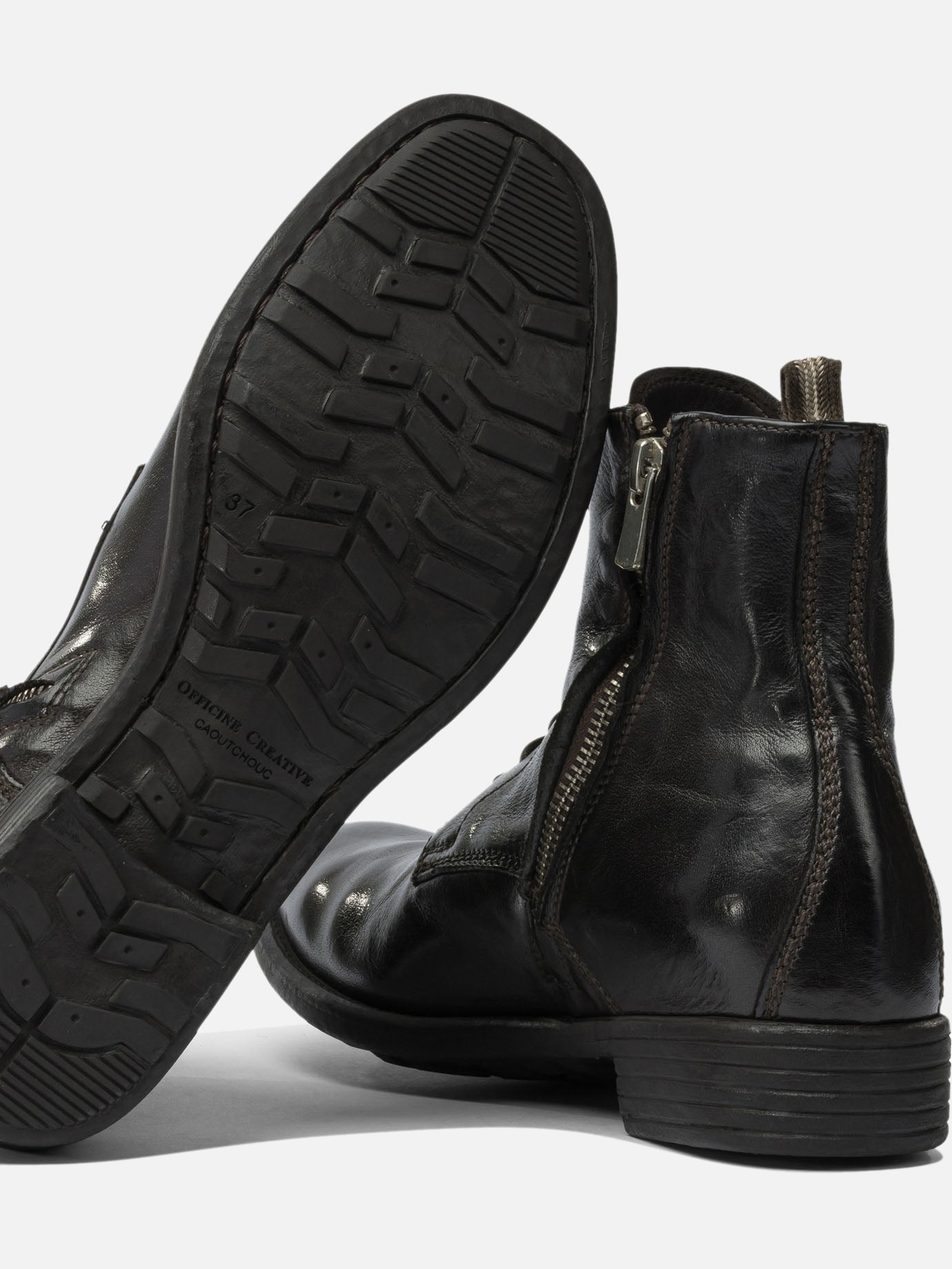 Stivaletti stringati 100% calf leather - 100% rubber  Marrone - Officine Creative Donna | PDP | VIETTI Online Store | thumbnail_5
