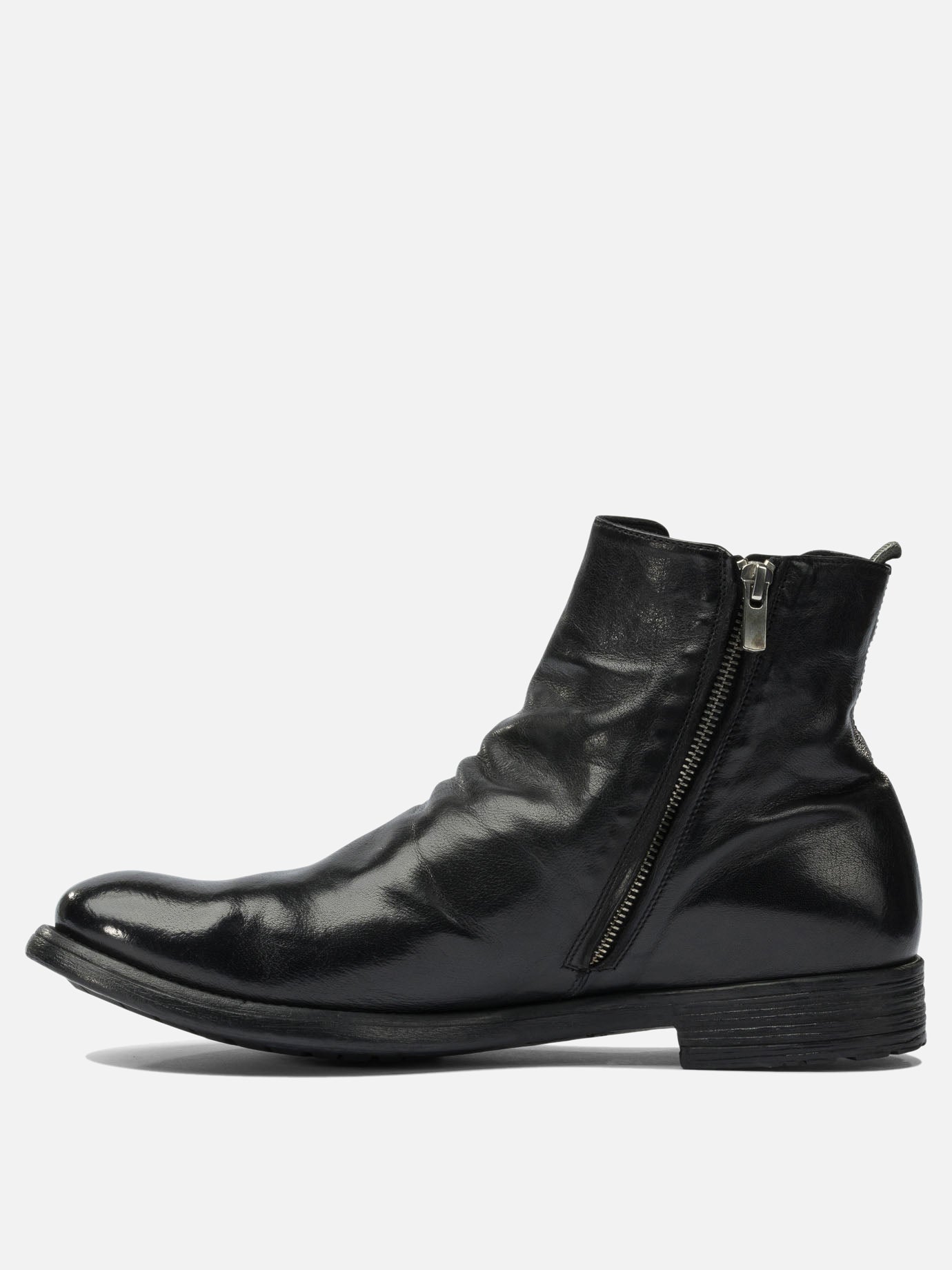 Stivaletti con zip 100% leather - 100% leather  Nero - Officine Creative Uomo | PDP | VIETTI Online Store | Zoom-Modal_3
