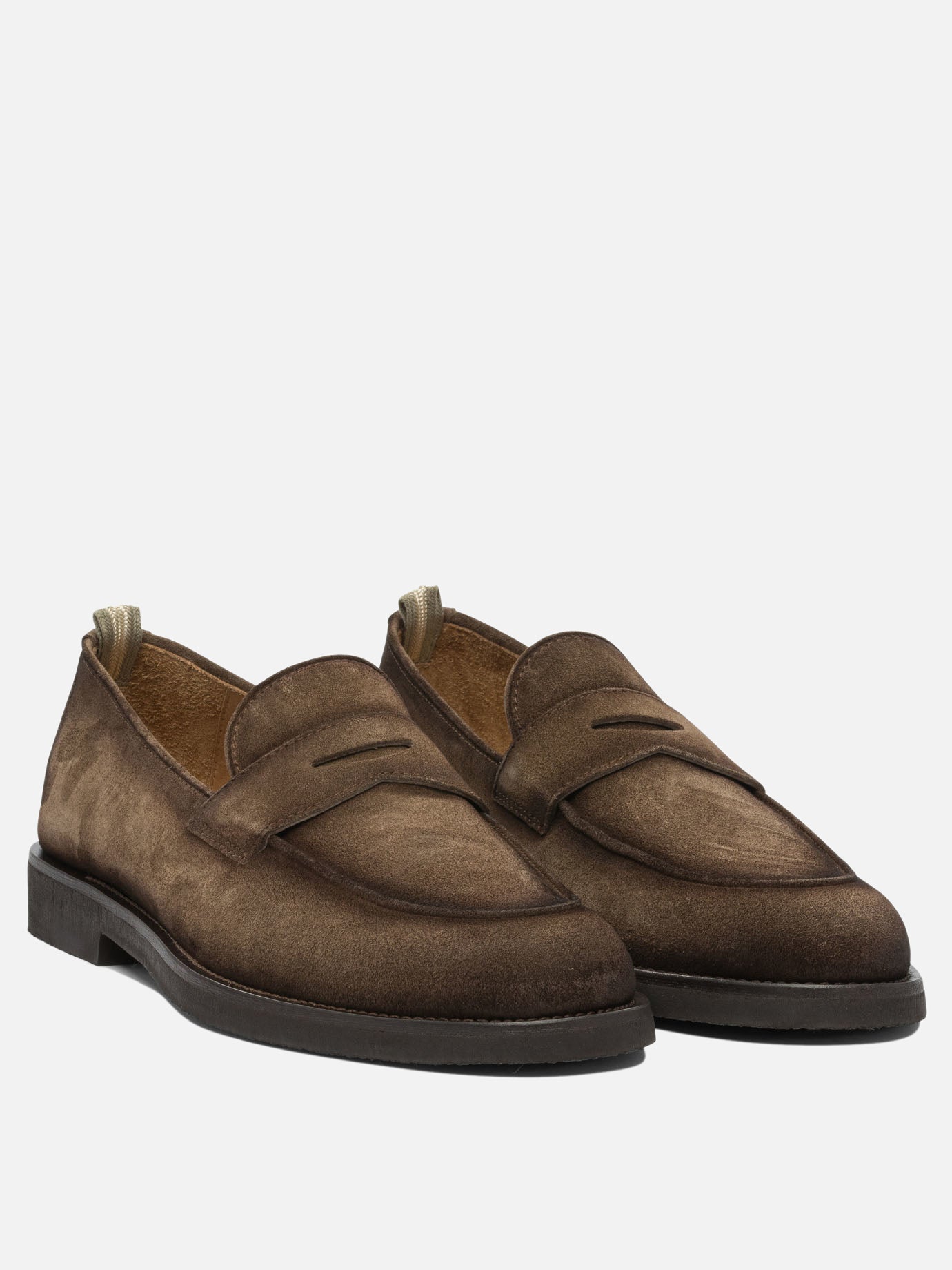 Mocassini 100% suede - 100% rubber  Marrone - Officine Creative Uomo | PDP | VIETTI Online Store | Zoom-Modal_3
