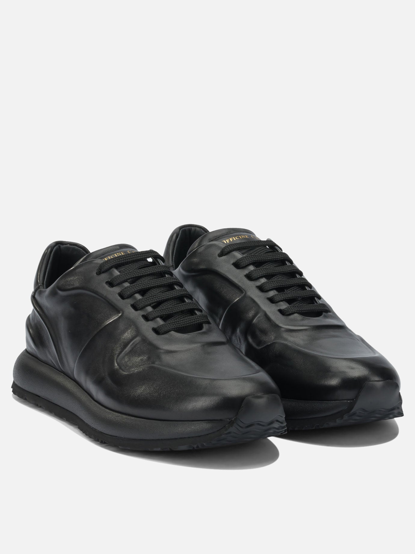 Low top sneakers 100% leather - 100% rubber  Black - Officine Creative Men | PDP | VIETTI Online Store | Zoom-Modal_2
