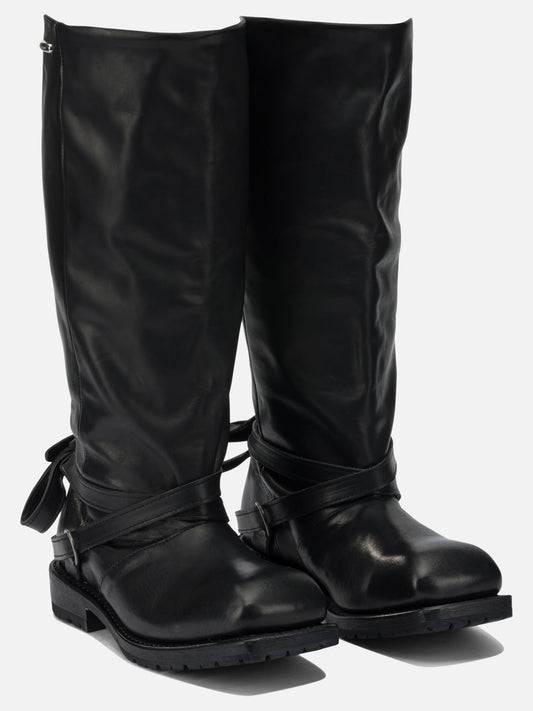 Knee-high 100% cow leather - 100% rubber  Black - Our Legacy Women | PDP | VIETTI Online Store | 2
