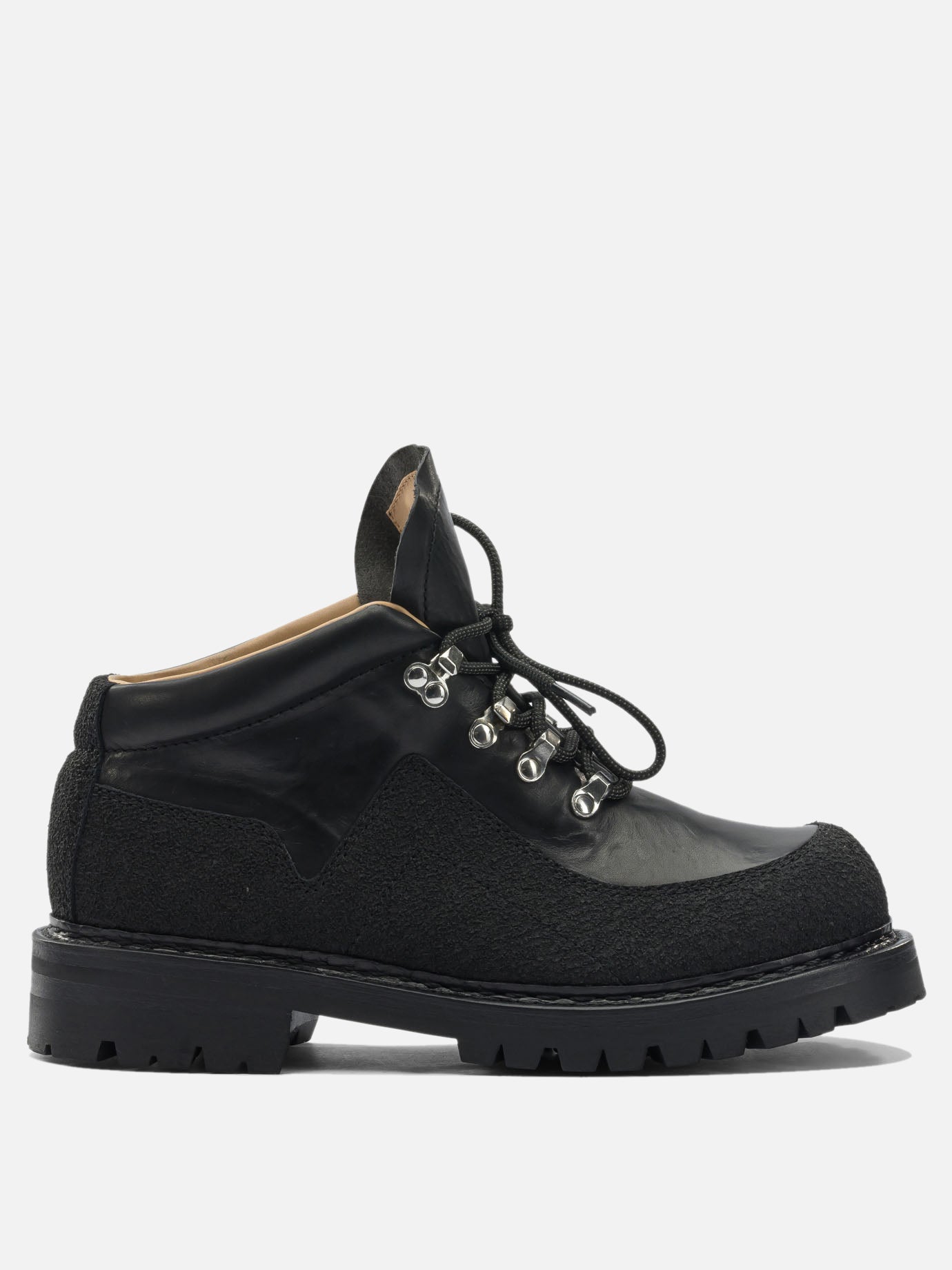 Stivaletti stringati 100% cow leather  Nero - Our Legacy Uomo | PDP | VIETTI Online Store | Zoom-Modal
