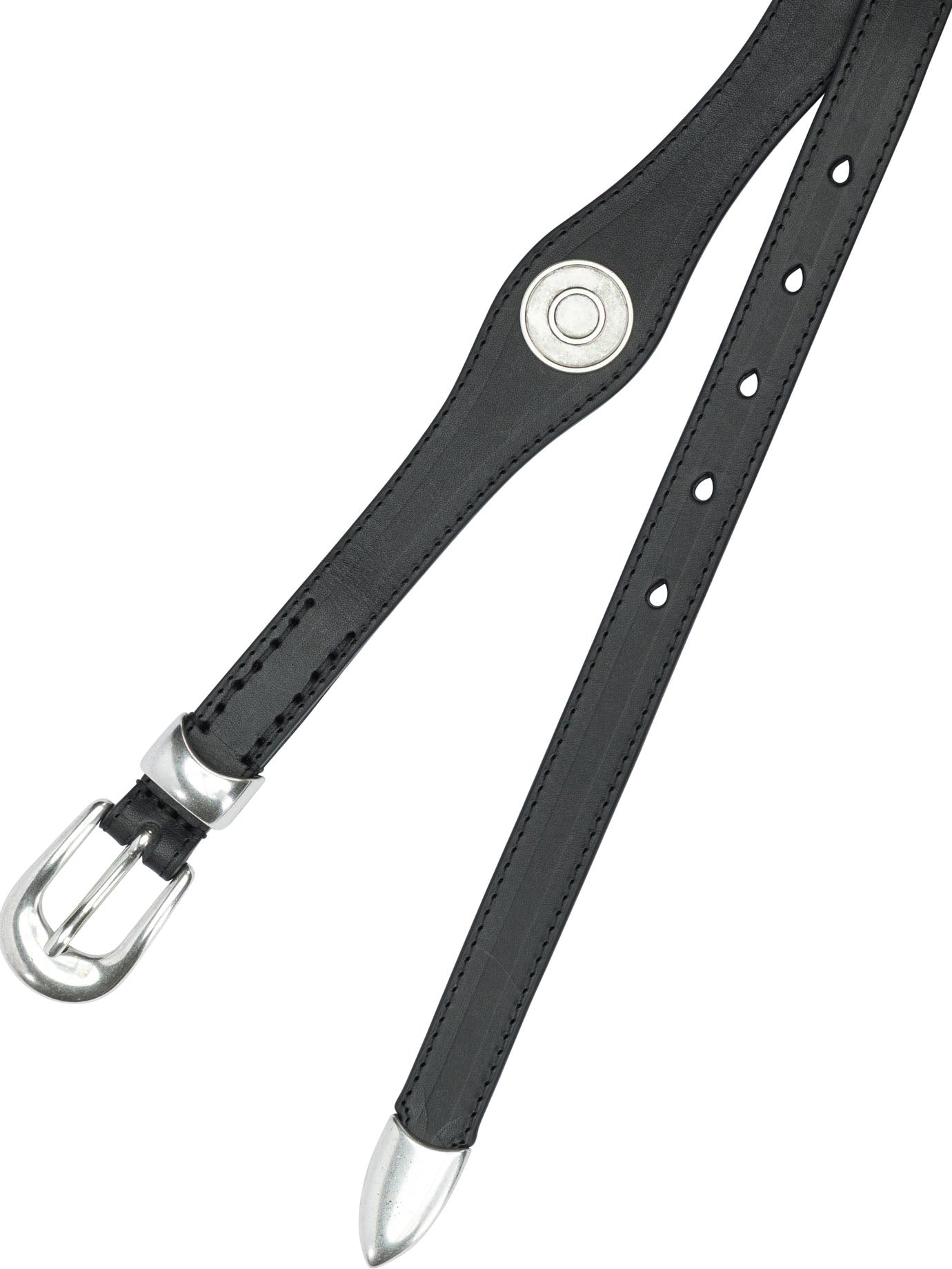 Leather belts 100% leather  Black - Our Legacy Men | PDP | VIETTI Online Store | thumbnail_2