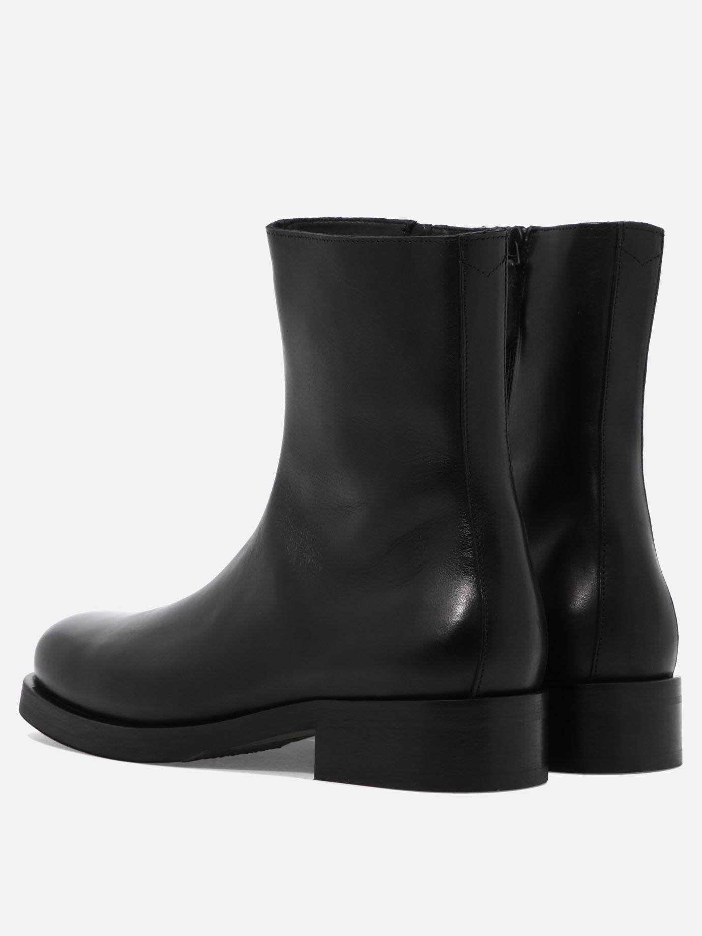 Zipped boots 100% cow leather - 70% leather 30% rubber  Black - Our Legacy Men | PDP | VIETTI Online Store | thumbnail_4