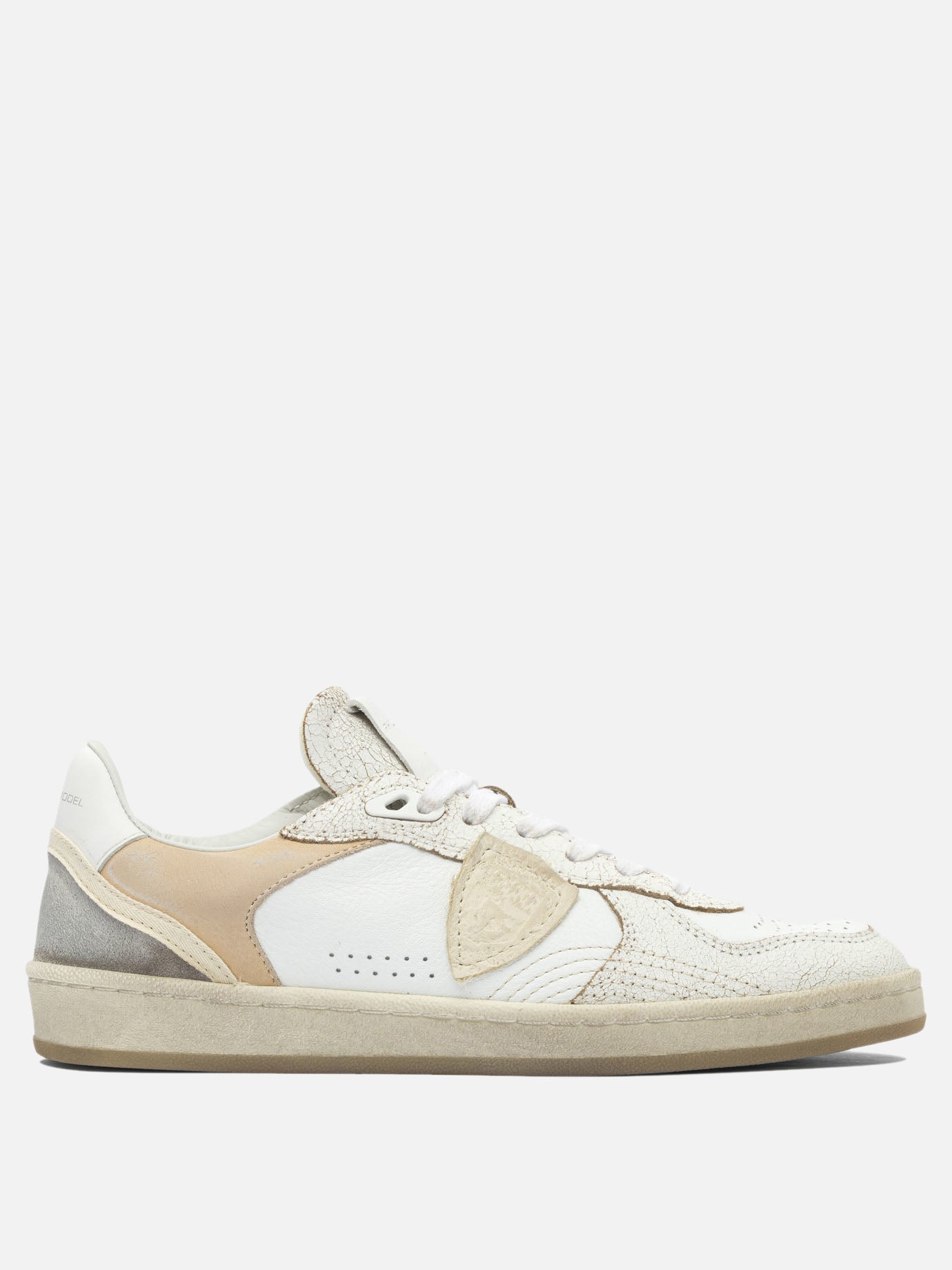 Low top sneakers 100% leather - 100% rubber  Beige - Philippe Model Paris Women | PDP | VIETTI Online Store | Zoom-Modal
