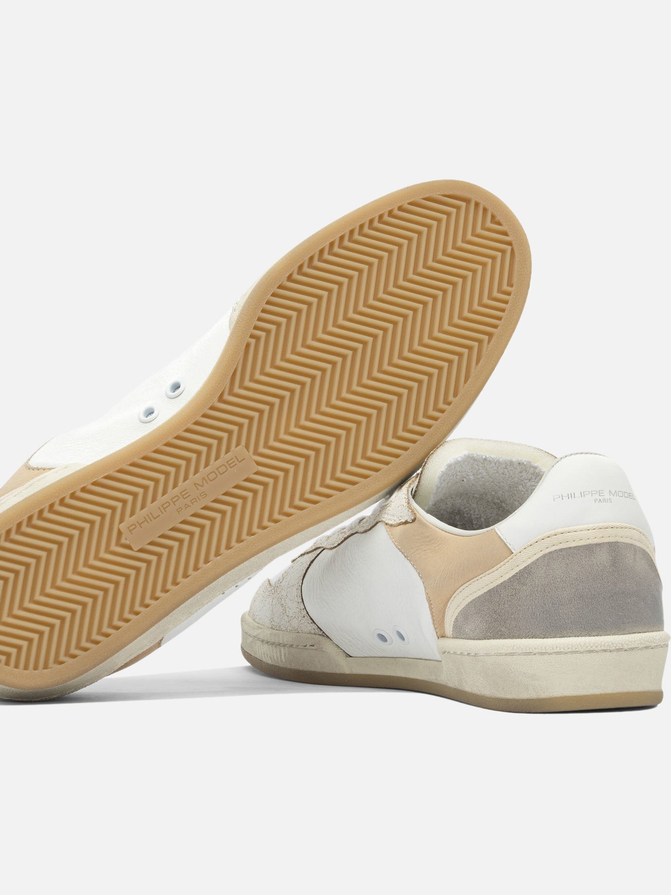 Sneaker basse 100% leather - 100% rubber  Bianco - Philippe Model Paris Uomo | PDP | VIETTI Online Store | Zoom-Modal_5
