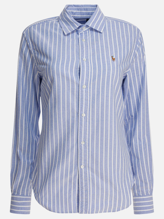 Polo Ralph Lauren Slim-fit striped oxford shirt 15036780_02 Blue 1