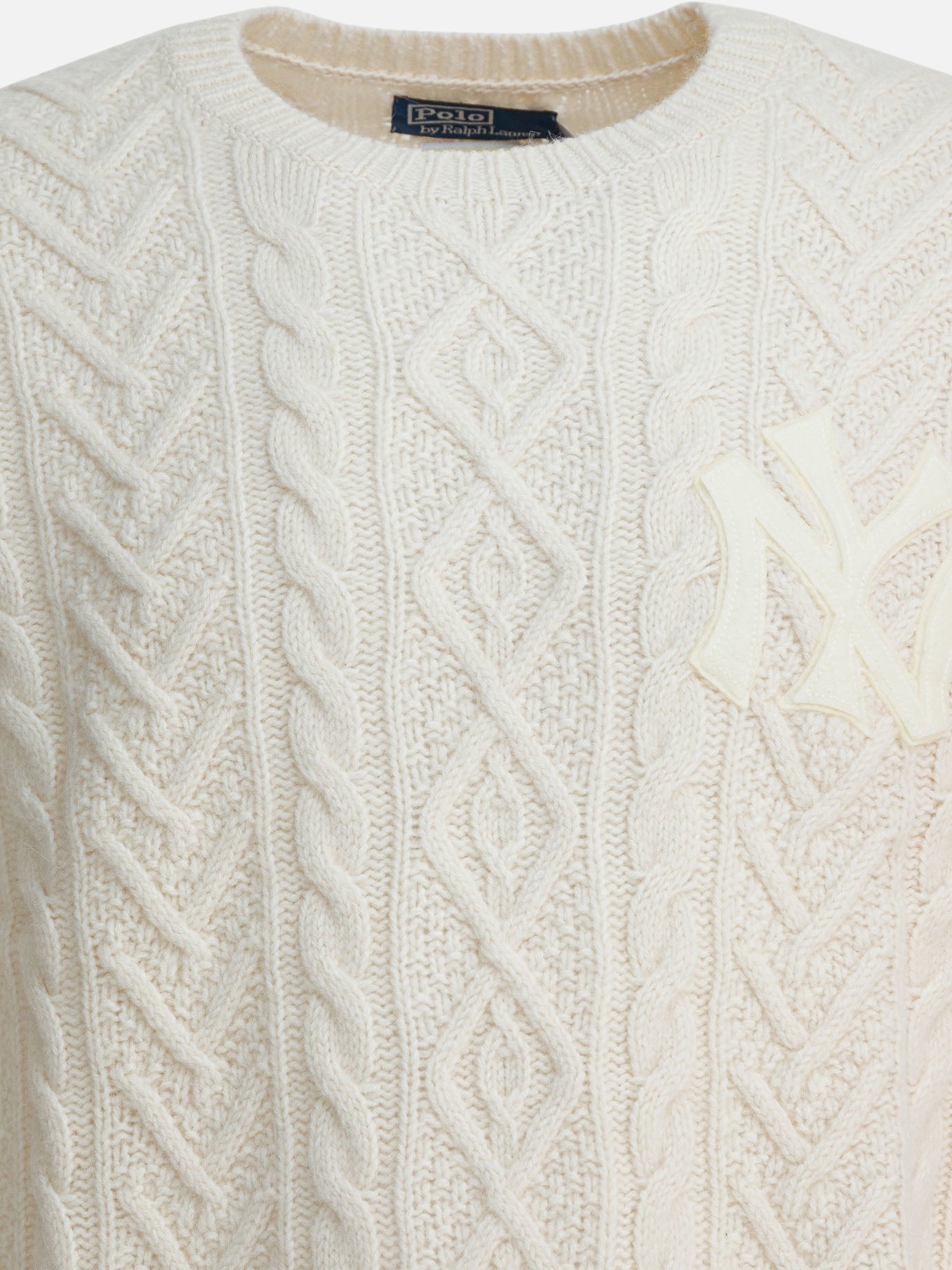 Crewneck sweaters Textured knit  White - Polo Ralph Lauren Men | PDP | VIETTI Online Store | Zoom-Modal_3
